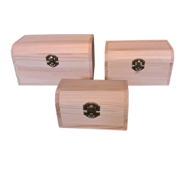 Scatola in legno bauletto grande