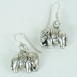 Orecchini elefante in argento
