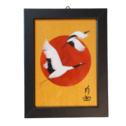 Quadro gru con cornice