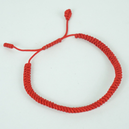 Braccialetto in corda rosso